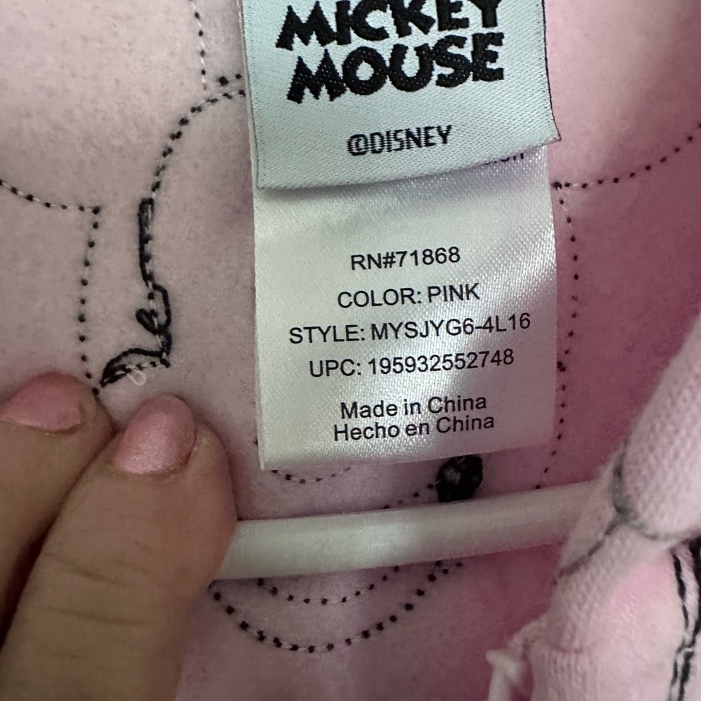 Disney Pink Mickey Mouse Hoodie - Picture 4 of 9